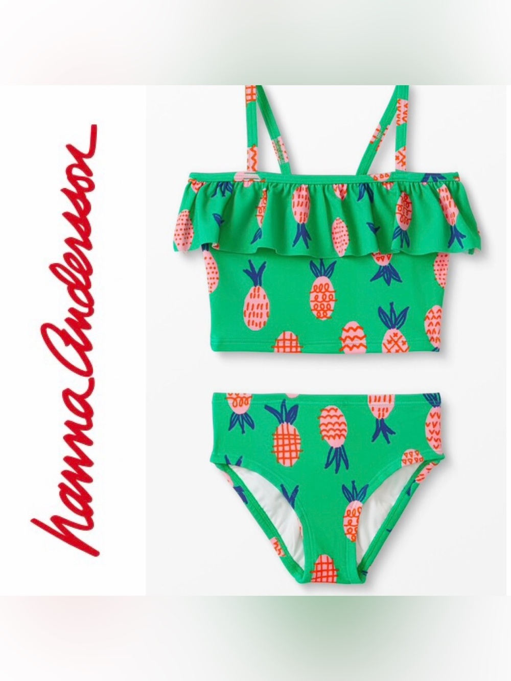 Girls 2 Piece Ruffle Swimsuit